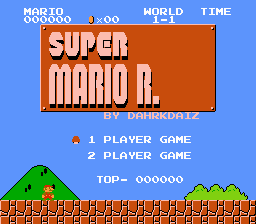 Super Mario R. Title Screen